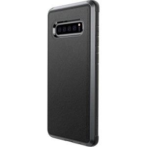 Kup X-Doria Samsung Aluminiumhülle Defense Lux Galaxy S10 (Falltest 3m) (Schwarzes Leder) - XDR004BLK - {ean13} - Sklep Home Screen