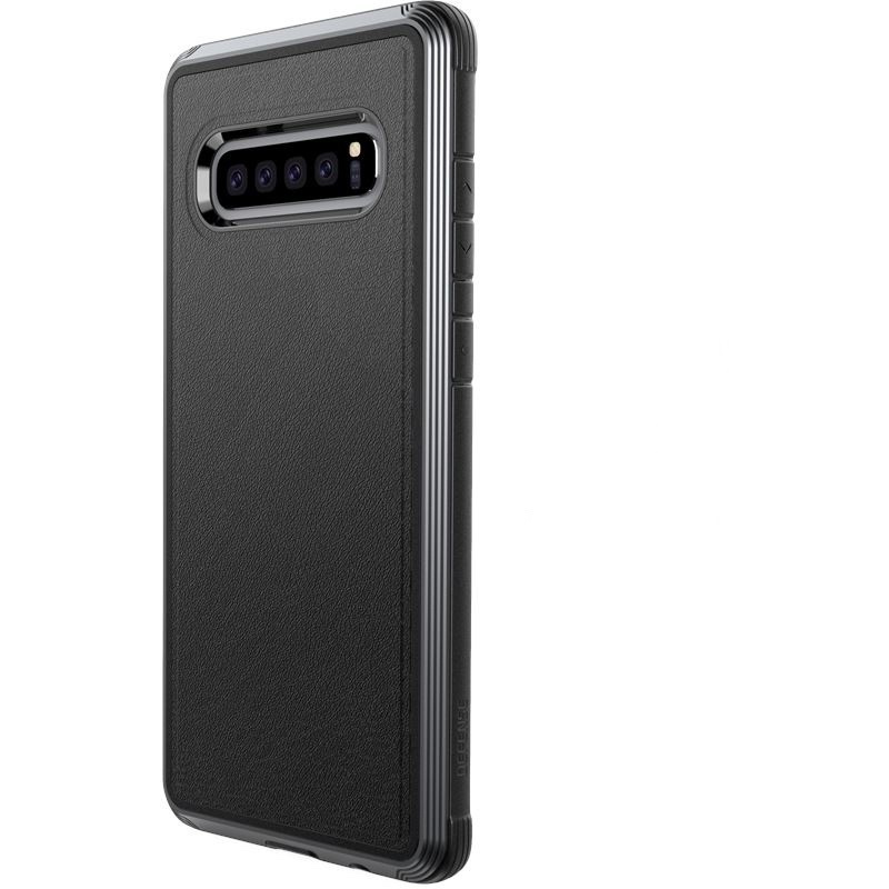 Buy X-Doria Defense Lux - Aluminum Case for Samsung Galaxy S10 (Drop test 3m) (Black Leather) - 6950941479721 - XDR004BLK - Homescreen.pl