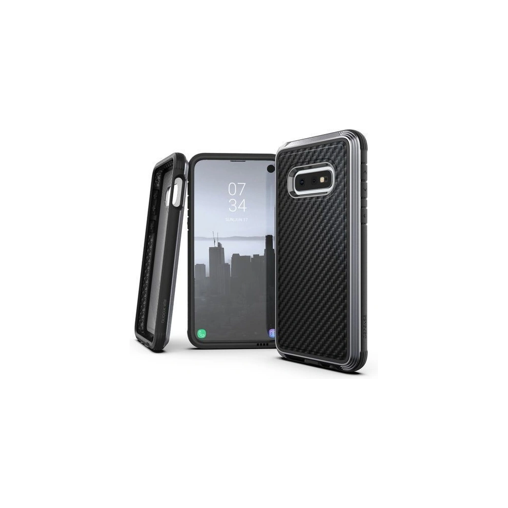 Etui aluminiowe X-Doria Defense Lux Samsung Galaxy S10e (Drop test 3m) (Black Carbon Fiber)