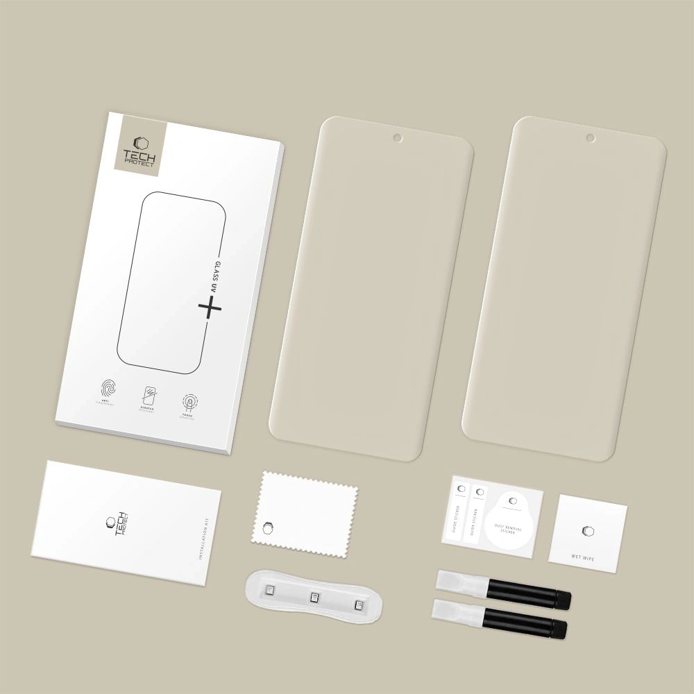 Szkło hartowane Tech-Protect Glass Uv+ do Xiaomi Redmi Note 15 Pro+ Plus 5G Clear [2 PACK]