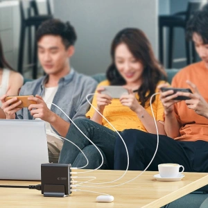 Ładowarka sieciowa Tech-Protect DC160W-GAN 6-port Desktop Charger PD 160W / QC3.0 Black