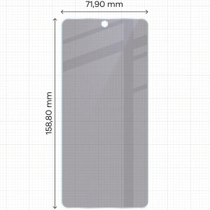 Prywatyzujące szkło hybrydowe Bizon Glass Mule Shadow do Vivo V50 Lite 5G matowe
