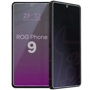 Prywatyzujące szkło hybrydowe Bizon Glass Mule Shadow do Asus ROG Phone 9 matowe