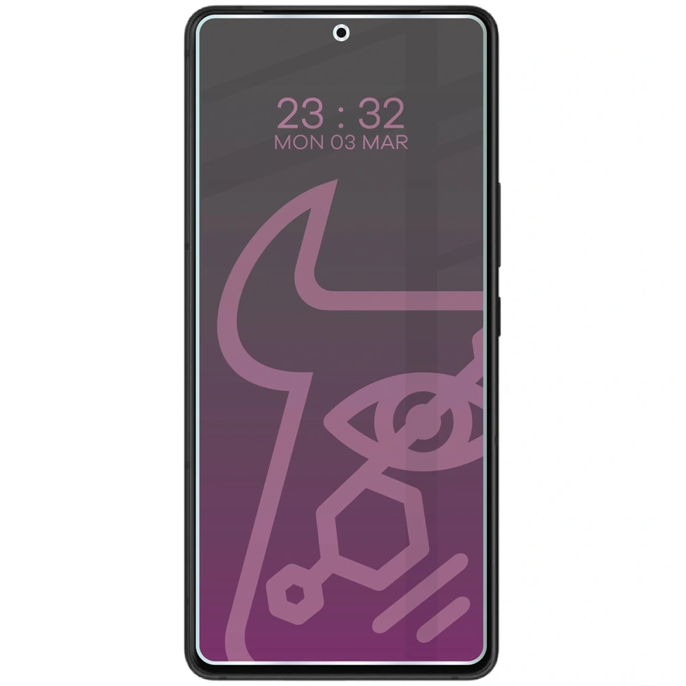 Prywatyzujące szkło hybrydowe Bizon Glass Mule Shadow do Asus ROG Phone 9 matowe