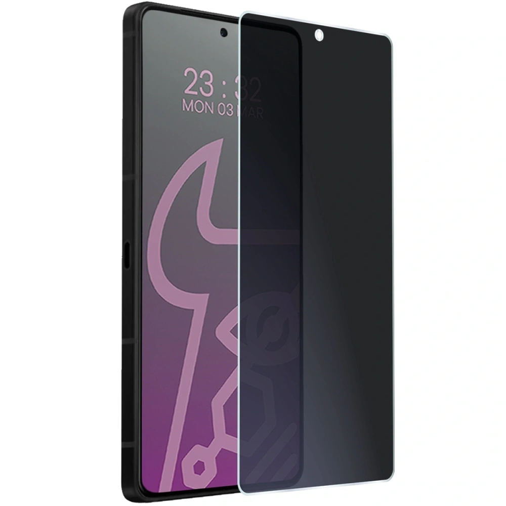 Prywatyzujące szkło hybrydowe Bizon Glass Mule Shadow do Asus ROG Phone 9 matowe