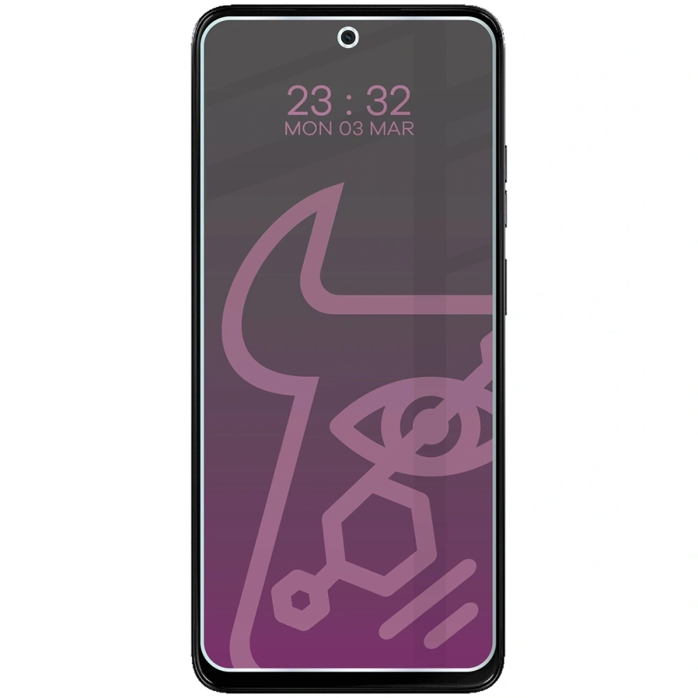 Prywatyzujące szkło hybrydowe Bizon Glass Mule Shadow do Motorola Moto G15 Power matowe