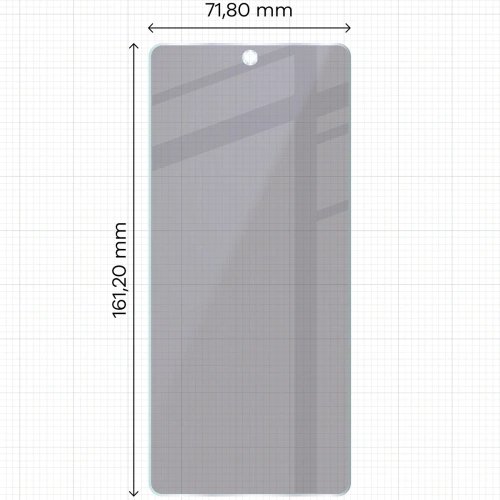 Prywatyzujące szkło hybrydowe Bizon Glass Mule Shadow do Motorola Moto G75 5G matowe