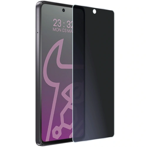 Prywatyzujące szkło hybrydowe Bizon Glass Mule Shadow do Motorola Moto G75 5G matowe