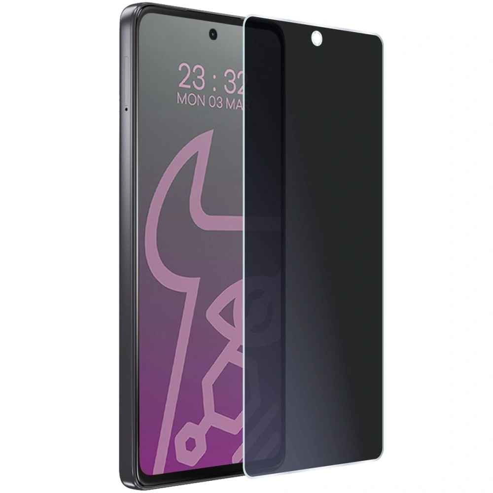 Prywatyzujące szkło hybrydowe Bizon Glass Mule Shadow do Motorola Moto G75 5G matowe