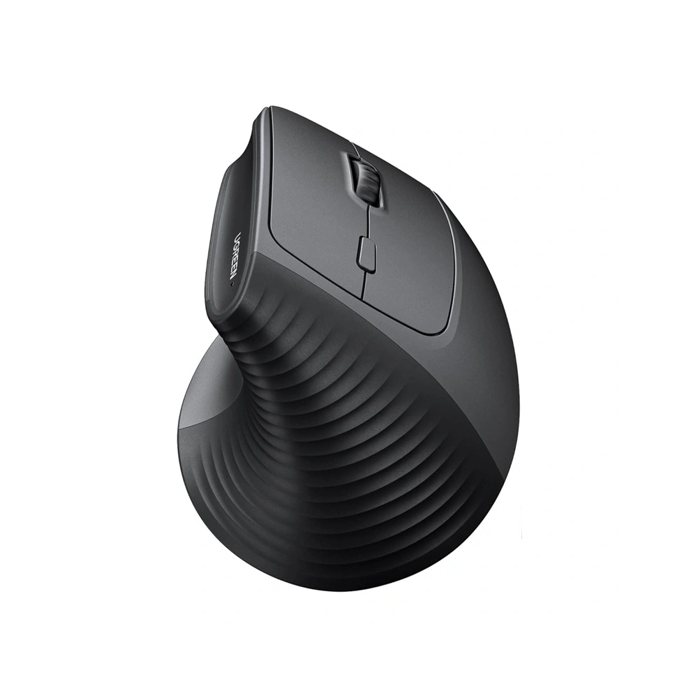 Bezprzewodowa mysz pionowa Ugreen M571 2.4G 4000 DPI 1xAA (czarna)