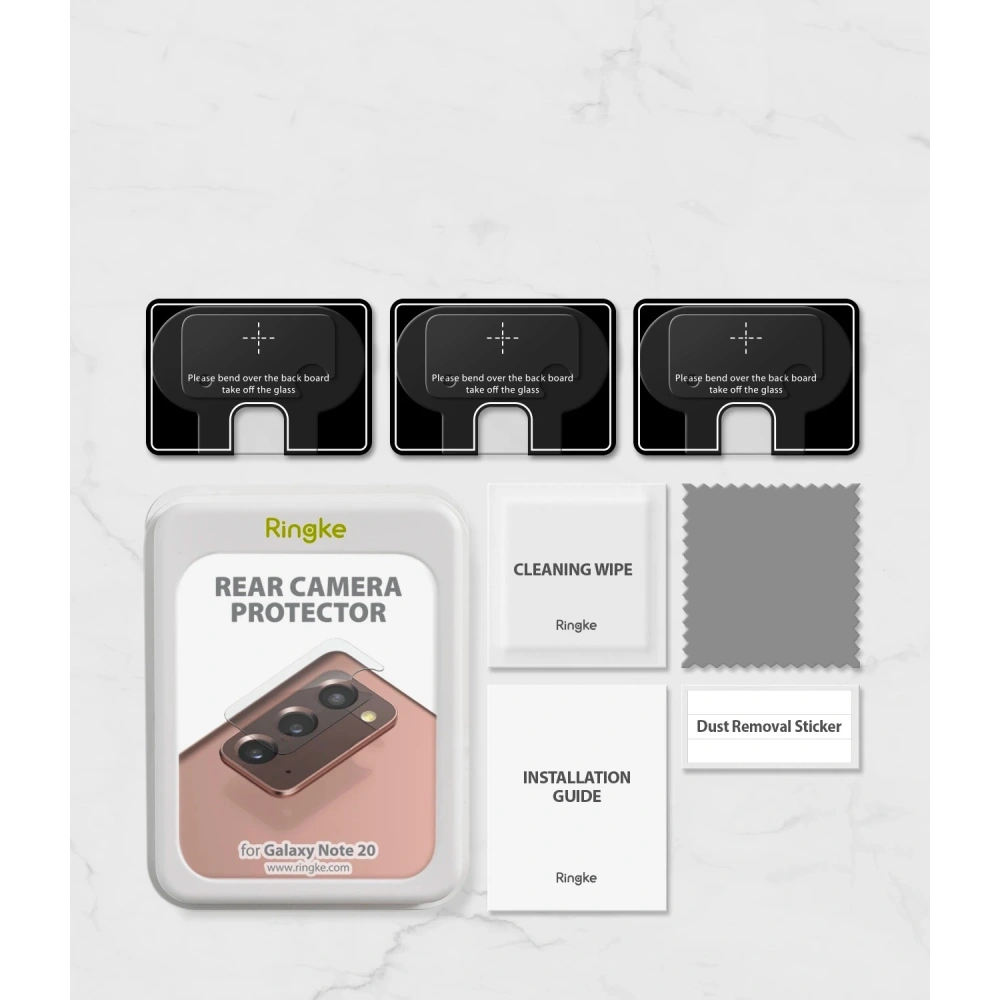 3x szkło na aparat Samsung Galaxy Note 20 - Ringke Camera Glass - Home Screen