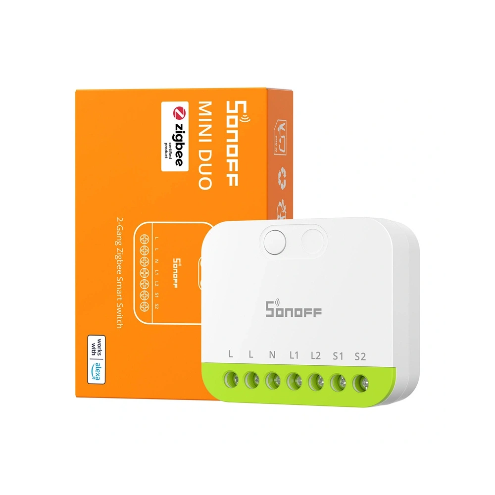 Dwukanałowy mini przełącznik Sonoff MINI-ZB2GS ZigBee