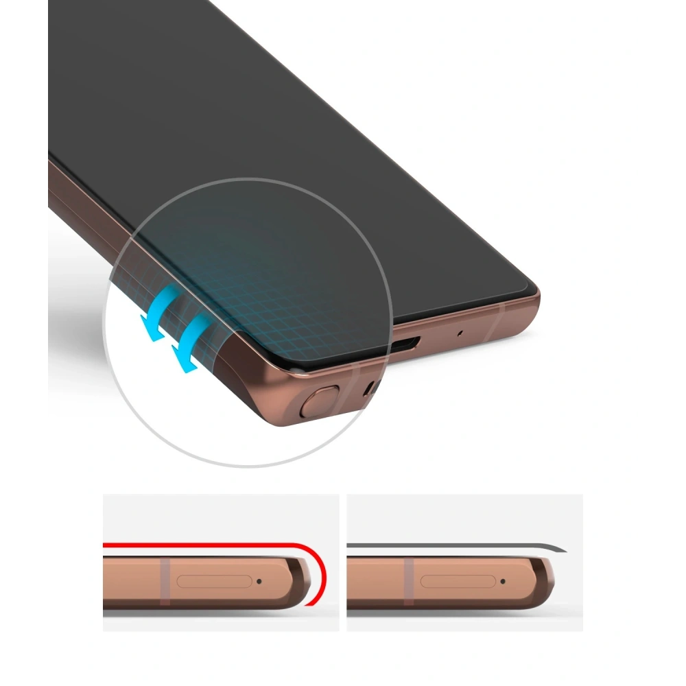 2x folia hydrożelowa Samsung Galaxy Note 20 - Ringke Dual Easy Wing - Home Screen