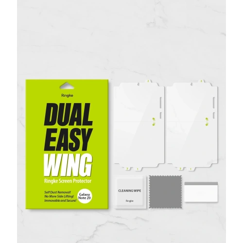 Kup Folia hydrożelowa Ringke Dual Easy Wing Full Cover Samsung Galaxy Note 20 [2 PACK] - RGK1232 - {ean13} - Sklep Home Screen