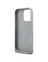 Etui Karl Lagerfeld Grained Pattern & Logo MagSafe do Apple iPhone 16 Pro Max szary