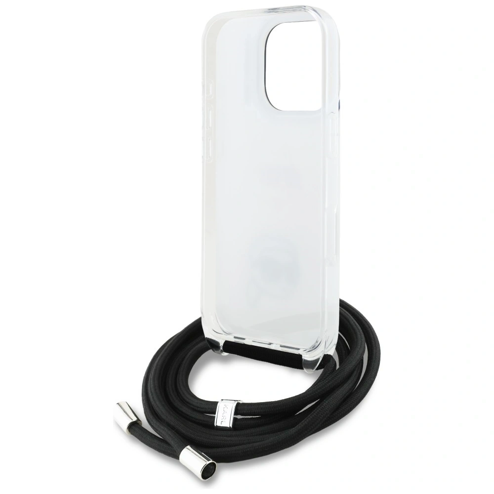 Etui Karl Lagerfeld IML Crossbody Karl&Choupette Head do Apple iPhone 16 Pro biały