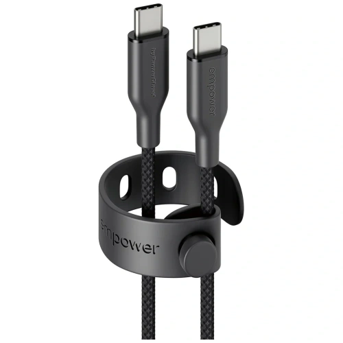 Kabel Empower by PanzerGlass Racing 60W USB-C / USB-C 1.2m czarny
