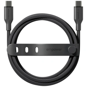 Kabel Empower by PanzerGlass Racing 60W USB-C / USB-C 2m czarny