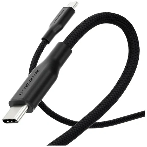 Kabel Empower by PanzerGlass Racing 60W USB-C / USB-C 2m czarny