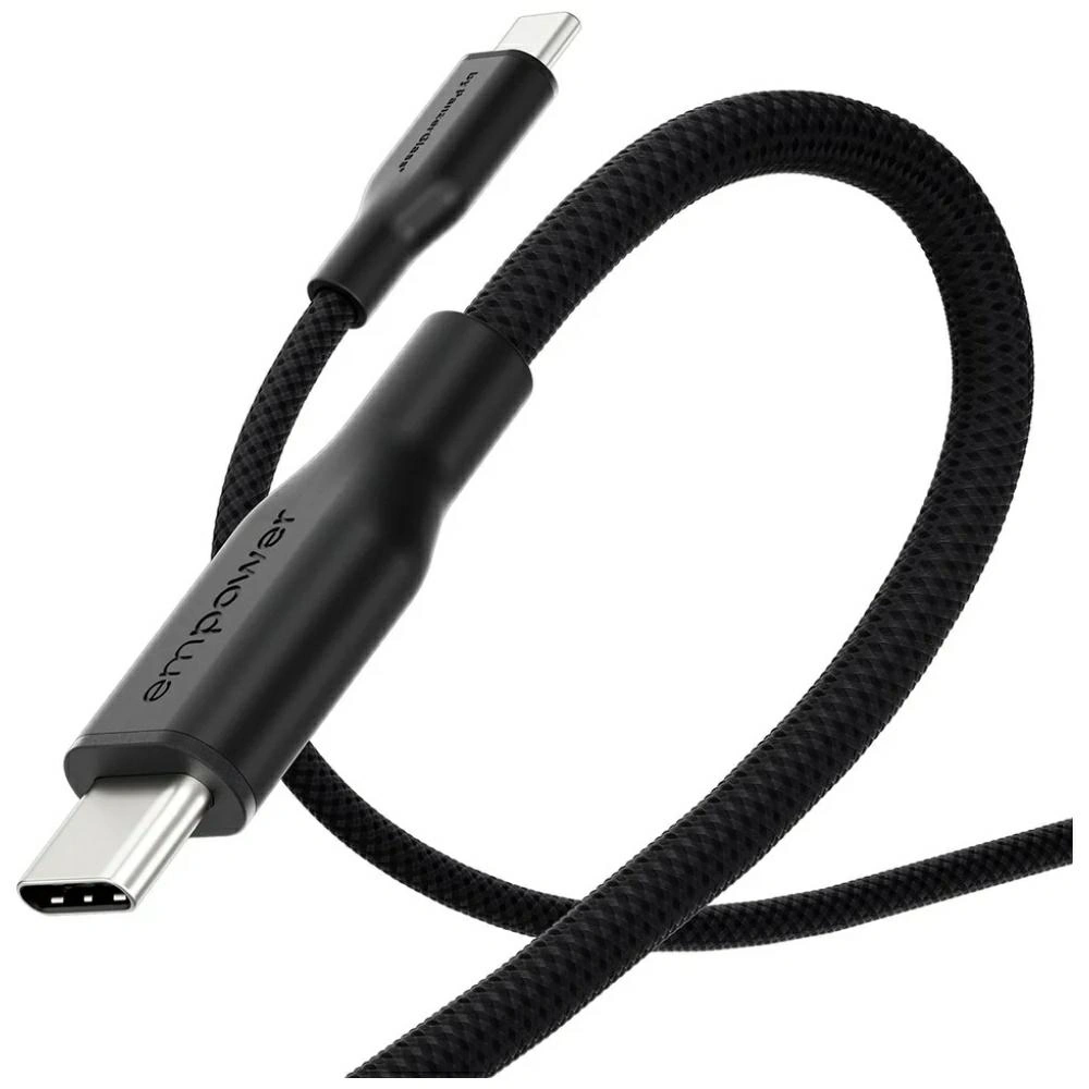 Kabel Empower by PanzerGlass Racing 60W USB-C / USB-C 2m czarny