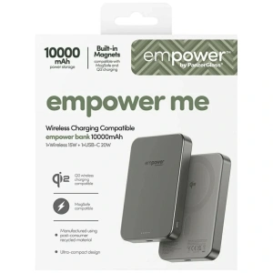 Powerbank Empower by PanzerGlass Bank 10000mAh tytanowy