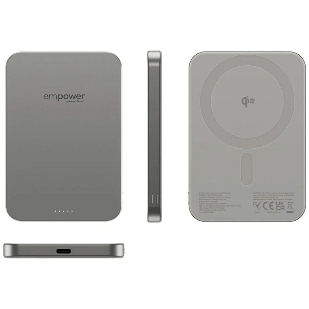 Powerbank Empower by PanzerGlass Bank 5000mAh tytanowy