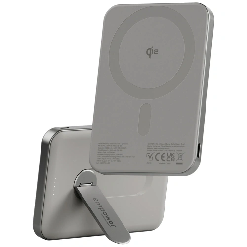 Powerbank Empower by PanzerGlass Bank w. Spin Stand 5000mAh tytanowy