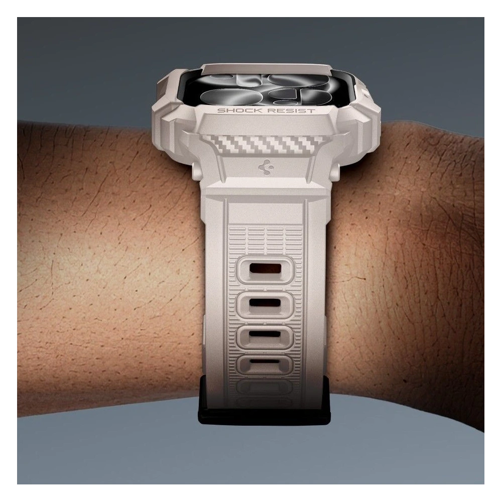 Etui Spigen Rugged Armor Pro V2 do Apple Watch 10 / 11 46mm Dune Beige