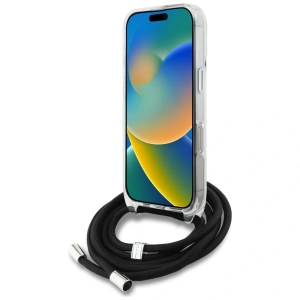 Etui Karl Lagerfeld IML Crossbody Karl&Choupette Head do Apple iPhone 16 Pro Max biały