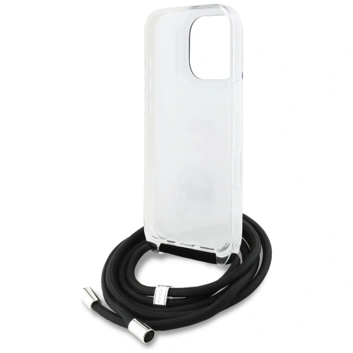 Etui Karl Lagerfeld IML Crossbody Karl&Choupette Head do Apple iPhone 16 Pro Max biały