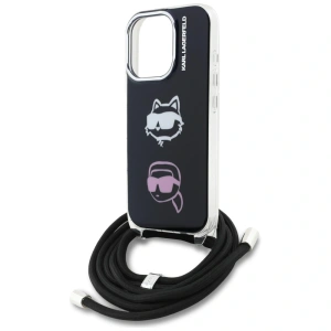 Etui Karl Lagerfeld IML Crossbody Karl&Choupette Head do Apple iPhone 16 Pro Max czarny