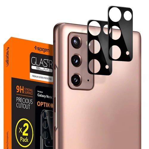 Kup Spigen Samsung Gehärtetes Kameraglas Vollabdeckung Kameraobjektiv Galaxy Note 20 Schwarz - SPN1222BLK - {ean13} - Sklep Home Screen