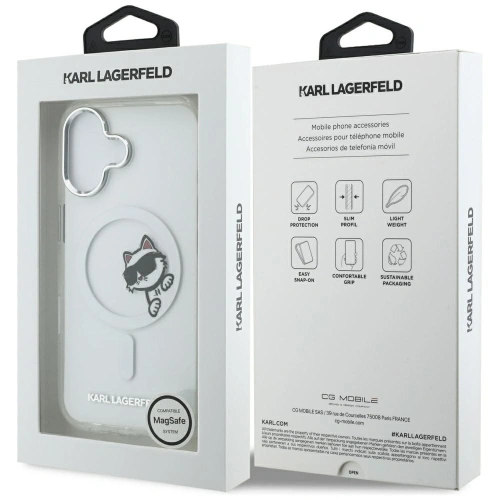 Etui Karl Lagerfeld IML Peekaboo MagSafe do Apple iPhone 17 transparent