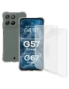Elastyczne etui + 2x folia na ekran Bizon Case Clear Pack do Motorola Moto G57 Power / G67 Power