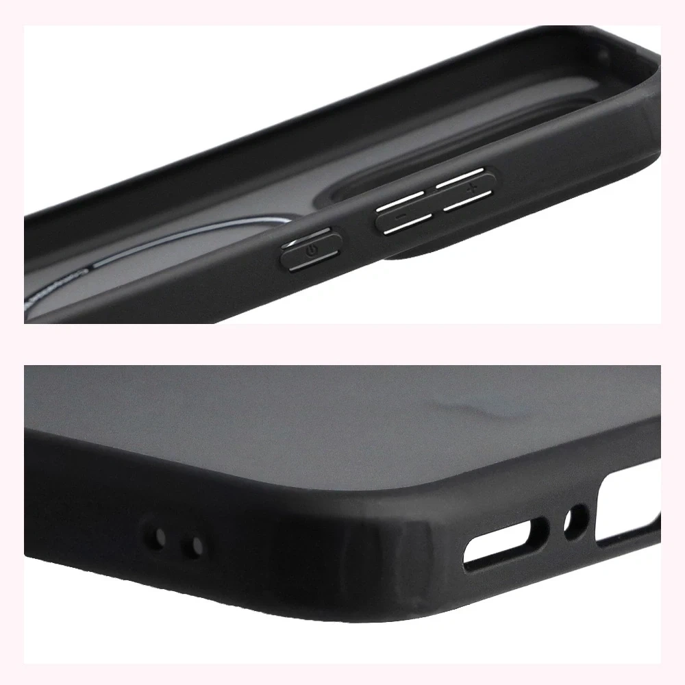 Etui z pierścieniem magnetycznym Bizon Case MatteO do Realme GT 8 Pro przydymione-czarne