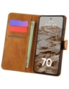 Etui z klapką Bizon Case Pocket do Motorola Edge 70 brązowe