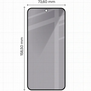 Prywatyzujące szkło hartowane Bizon Glass Edge Shadow Duo do Galaxy S25 FE / S24 FE / A36 5G / A56 5G przyciemniane z czarną ramką [2 PACK]