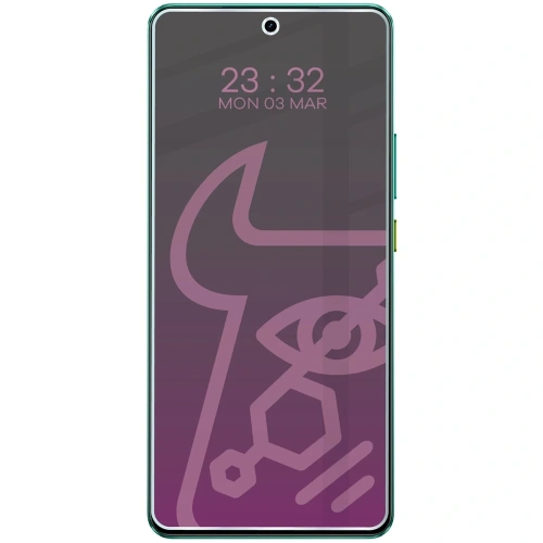 Prywatyzujące szkło hybrydowe Bizon Glass Mule Shadow do Realme GT 7 matowe