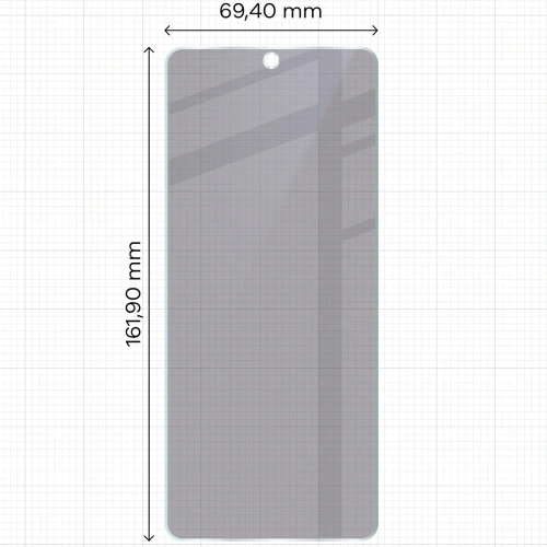 Prywatyzujące szkło hybrydowe Bizon Glass Mule Shadow do Infinix Hot 40 Pro matowe