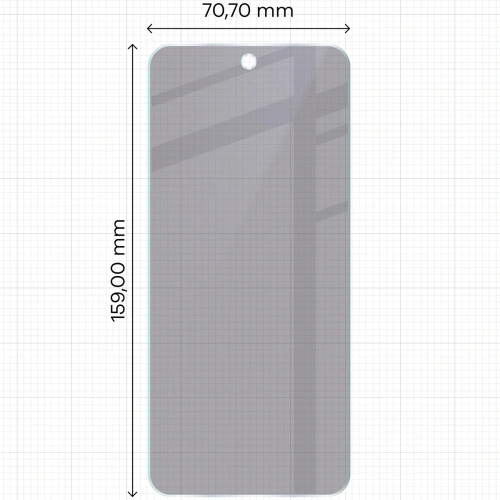 Prywatyzujące szkło hybrydowe Bizon Glass Mule Shadow do Infinix Hot 50i matowe