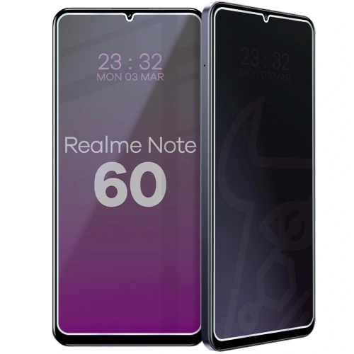 Prywatyzujące szkło hybrydowe Bizon Glass Mule Shadow do Realme Note 60 matowe