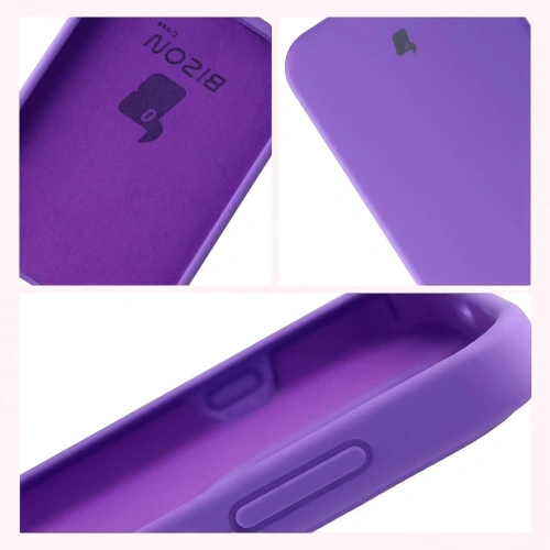 Silikonowe etui Bizon Soft Case do OnePlus 15 fioletowe