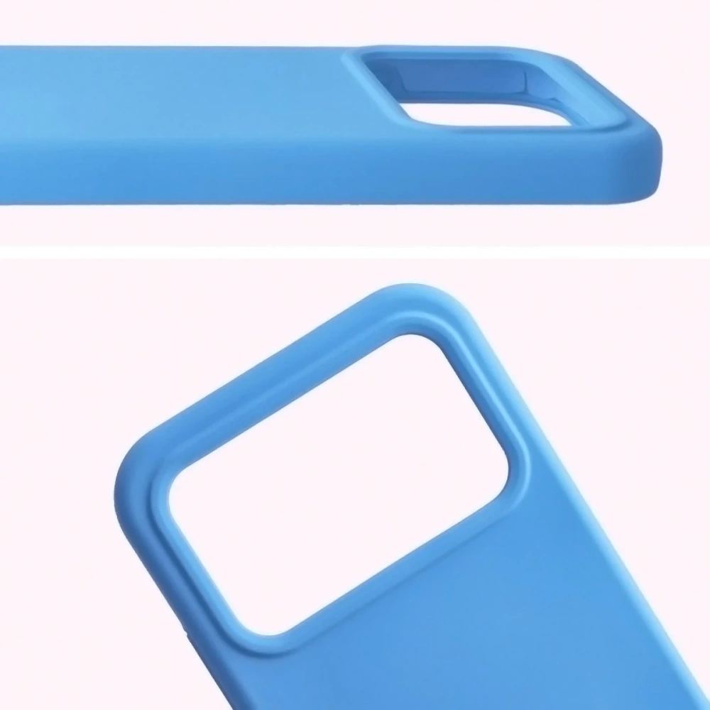 Silikonowe etui Bizon Soft Case do Xiaomi POCO F8 Pro niebieskie