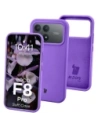 Silikonowe etui Bizon Soft Case do Xiaomi POCO F8 Pro fioletowe