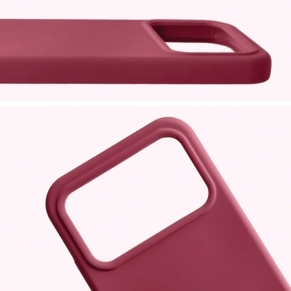 Silikonowe etui Bizon Soft Case do Xiaomi POCO F8 Pro ciemnofioletowe