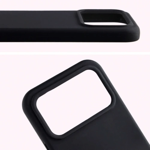 Silikonowe etui Bizon Soft Case do Xiaomi POCO F8 Ultra czarne
