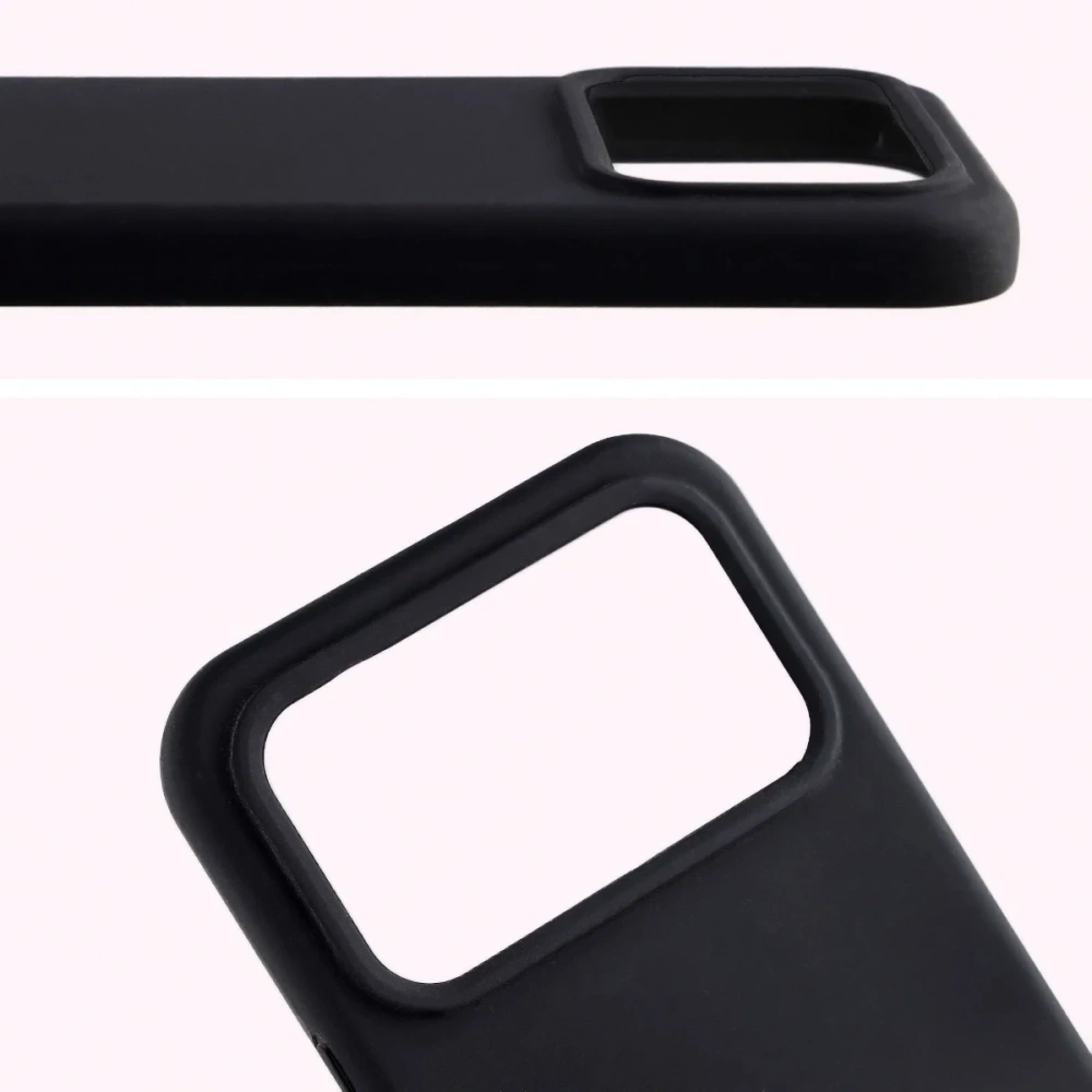 Silikonowe etui Bizon Soft Case do Xiaomi POCO F8 Ultra czarne