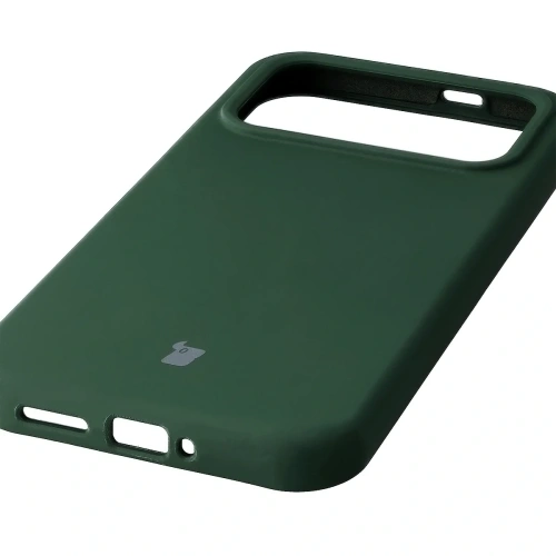 Silikonowe etui Bizon Soft Case do Xiaomi POCO F8 Ultra ciemnozielone