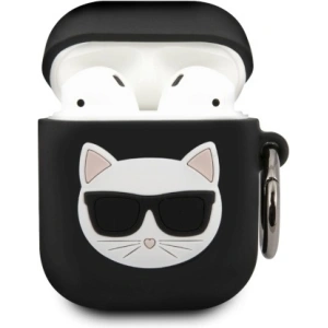 Kup Etui Karl Lagerfeld KLACA2SILCHBK Apple AirPods cover czarny/black Silicone Choupette - KLD309BLK - {ean13} - Sklep Home Screen