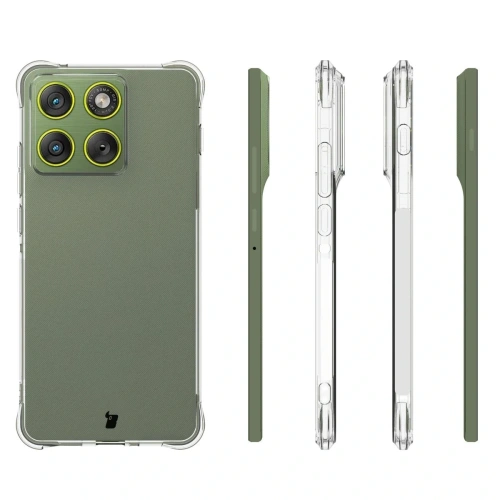 Elastyczne etui + 2x szkło hartowane Bizon Case Clear Pack do Motorola Edge 70